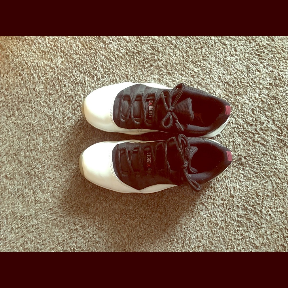 Jordan 11s tuxedo low tops